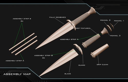 Boromir dagger sword - , il
