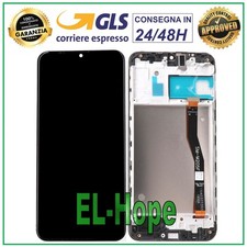DISPLAY FRAME LCD PARI ORIGINALE SAMSUNG GALAXY M20 SM M205F TOUCH SCHERMO VETRO