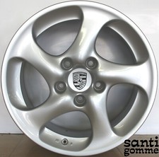 1 CERCHIO IN LEGA 8 X 18 " PORSCHE 996 TURBO ORIGINALE USATO 99636213604