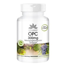 OPC 300 mg - 120 capsule di estratto di semi d'uva, ad alto dosaggio - vegano...