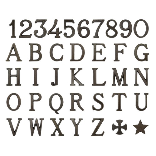 Lettere bronzo per lapidi - lettere,