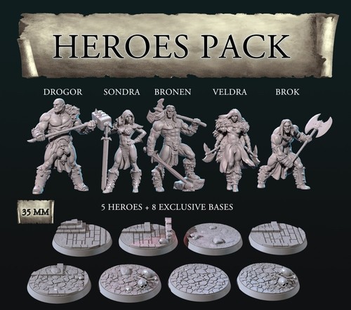 Miniature hero warriors oger - miniature,