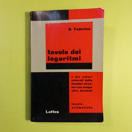 Tavole dei logaritmi federico - dei,
