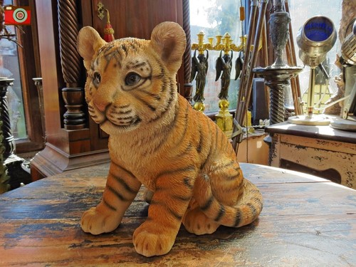 Sitting tiger cub - sitting,