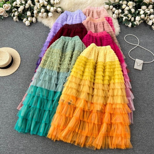 Gonna tulle vita elastica - tulle,