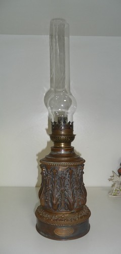 Lampada olio petrolio antica - olio,