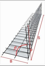 casseri in rete elettrosaldata sagomata 4 metri filo ferro 0.8mm