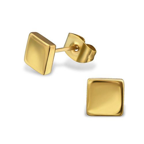 Orecchini titanio oro - titanio,