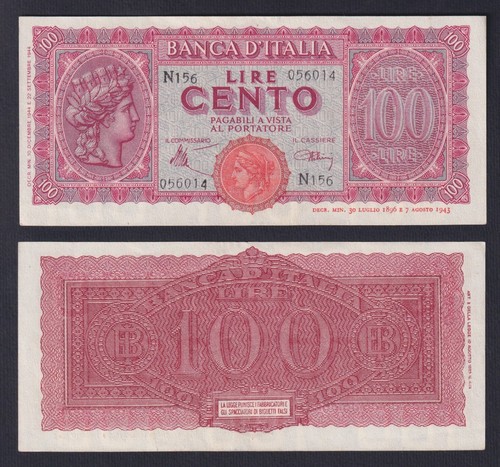 Banconota italia 100 lire - banconota,