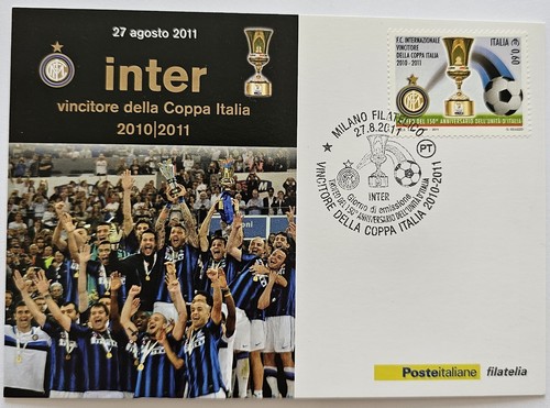 Cartolina poste italiane inter - cartolina,