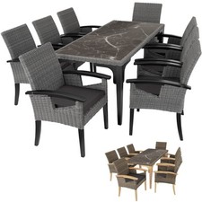 Tavolo in rattan Foggia con 8