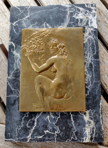 Bassorilievo bronzo dorato - bassorilievo,