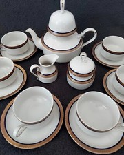 Servizio Da Te ×6  R.  Porcellana  Vintage, Bordo oro Zecchino 