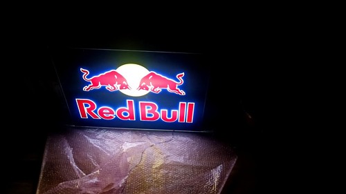 Insegna luminosa redbull - insegna,