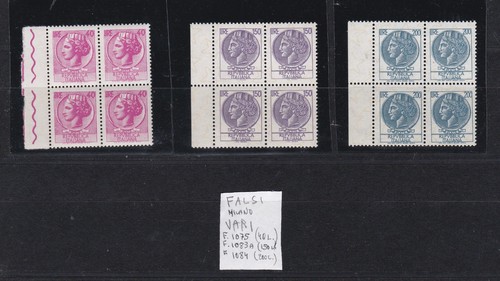 Italia 1968 siracusana falsi - italia, -siracusana