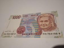 mille lire Maria Montessori
