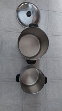 n°2 pentole in acciaio inox