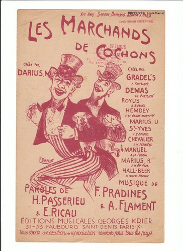 Partition les marchands - les, de