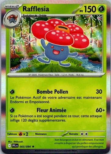 Carte pokémon rafflesia - carte,