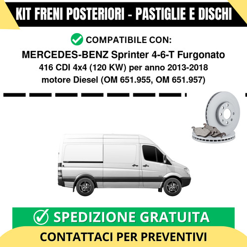 Kit freni posteriori per - kit,