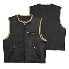 Gilet pelle motociclista - gilet,