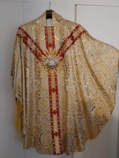 Casula Bianca e Oro Paramenti