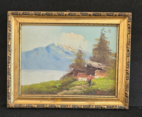 Antico quadro dipinto - dipinto, su