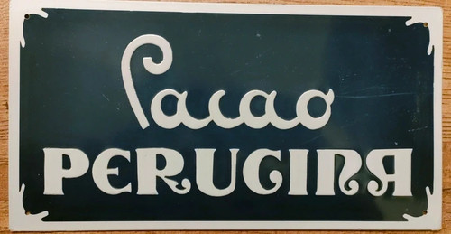 Targa metallo cacao - metallo, "cacao