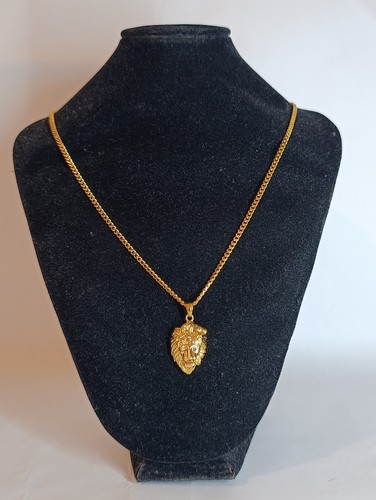 Collana con testa - testa, leone