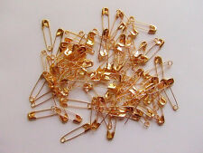 100pz  spille da balia 20x5mm colore oro 