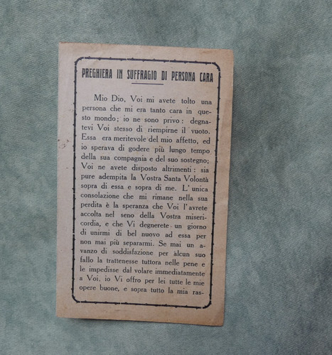 Preghiera suffragio di - in,