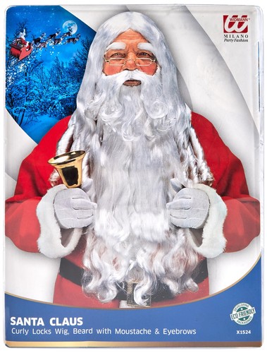 Parrucca babbo natale - babbo, con