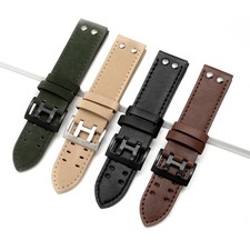 Cinturino orologio vera pelle di qualità per Hamilton Khaki Field H70595593 70655733
