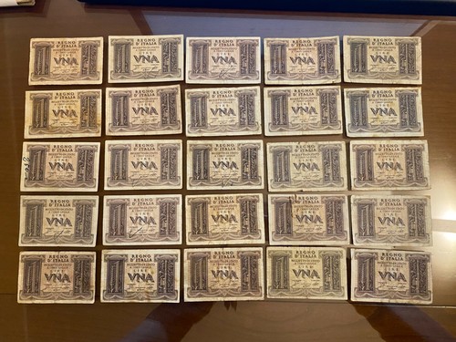 Lotto banconote lira - lotto, 1