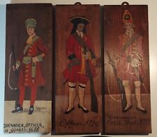 Quadretti legno soggetto militari d'epoca