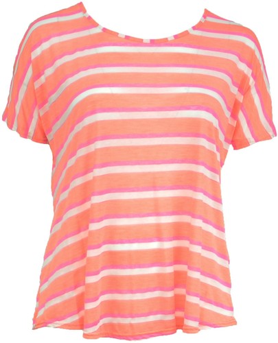 Shirt righe arancione - a,