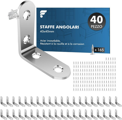 Staffe angolari legno - 40,