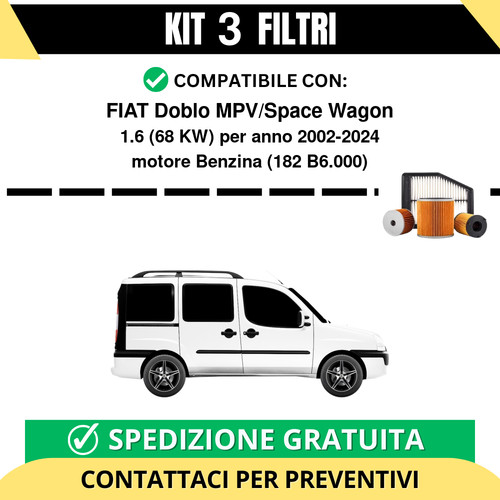 Kit filtri tagliando per - kit,