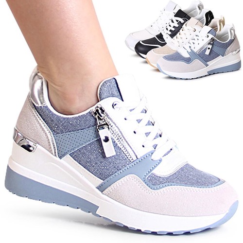 Sneaker con tacco cuneo - tacco,