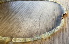 Collana Pietra Acquamarina Pura di 1à Scelta