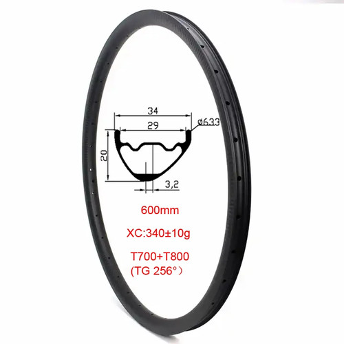 Cerchio asimmetrico carbonio - ,