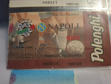 BIGLIETTO TICKET CALCIO NAPOLI