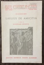 cicerone - laelius de amicitia soc. ed. dante alighieri