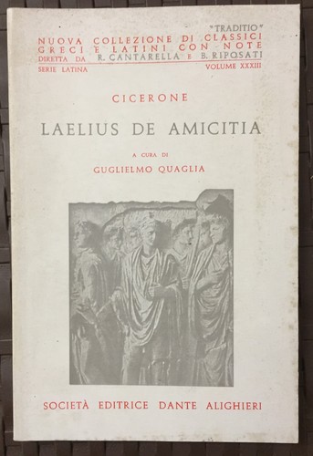 Cicerone laelius de amicitia - -,