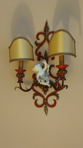 Coppia lampada parete ferro - lampada, da
