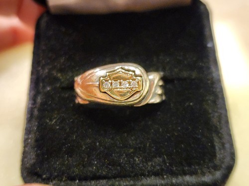 Anello harley davidson oro 10k - anello,