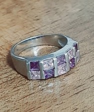 925 SILVER RING Women Amethyst