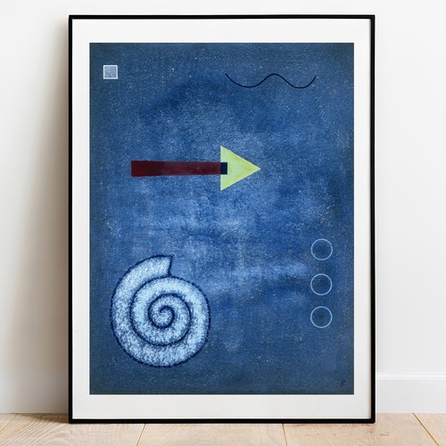 Stampa kandinsky verde freccia - kandinsky,