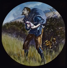 NEWTON HAND COLOURED  Glass