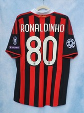 MAGLIA SHIRT ADIDAS AC MILAN 2009-2010 RONALDINHO 80 M HOME ORIGINAL VINTAGE UCL